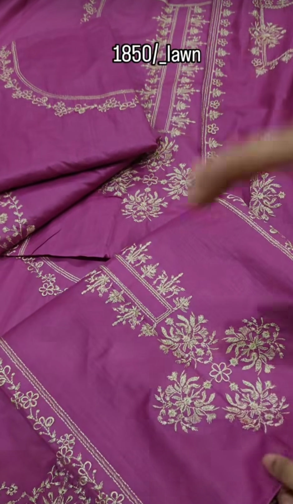 Lawn 2 Pc Embroidery-T pink