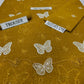 Lawn butterfly 2 PC chikankari with sequins-Mustard