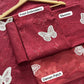 Lawn butterfly 2 PC chikankari sequins-Maroon
