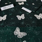 Lawn butterfly 2 PC Bottle Green Chikankari With Sequence