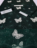 Lawn butterfly 2 PC Bottle Green Chikankari With Sequence