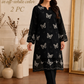 Lawn butterfly 2 PC chikankari with sequins work-Black