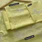 Lawn butterfly 2 PC chikankari with sequins work-Lime yellow