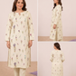 2pc Lawn Floral Embroidered-Cream