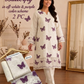 Lawn butterfly 2 PC chikankari with sequins work-Egg White