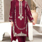 Lawn 2-Piece Embroidery Suit — Maroon