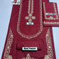 Lawn 2-Piece Embroidery Suit — Maroon
