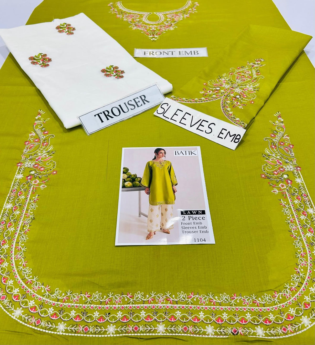 Batik - Lawn 2PC Multi Embroidery
